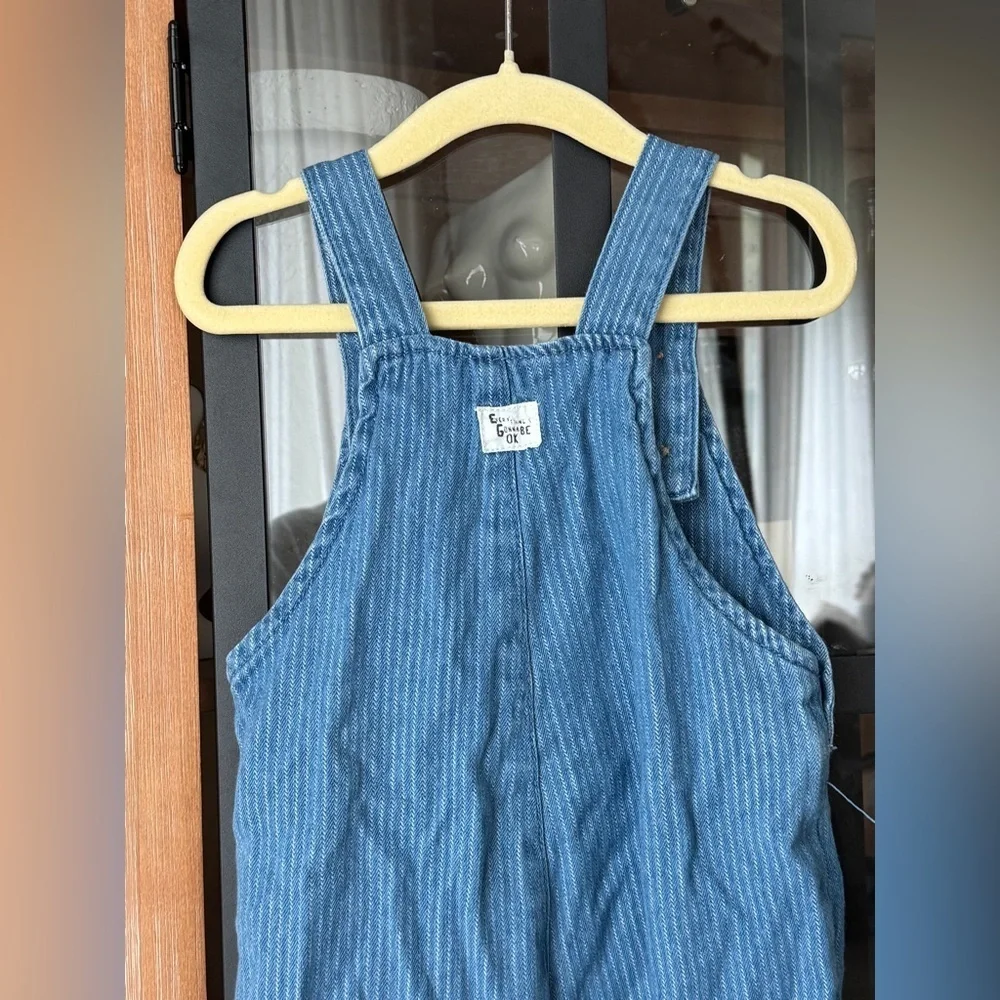 Zara Kids overalls twill toddler baby girl boy unisex striped longall jumpsuit